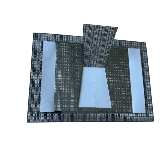 Metalace Art of Lace on Metal Handmade Picture Frame Modern Silver Pattern - Picture 2 of 9